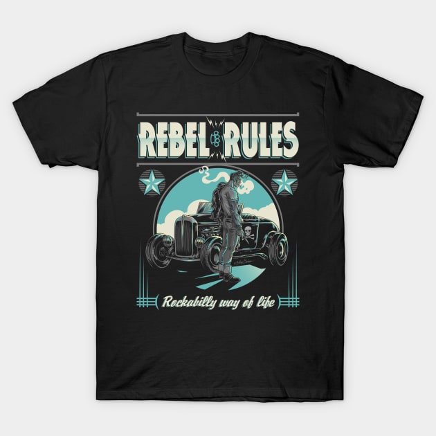 Rebel Rules T-Shirt by nanobarbero